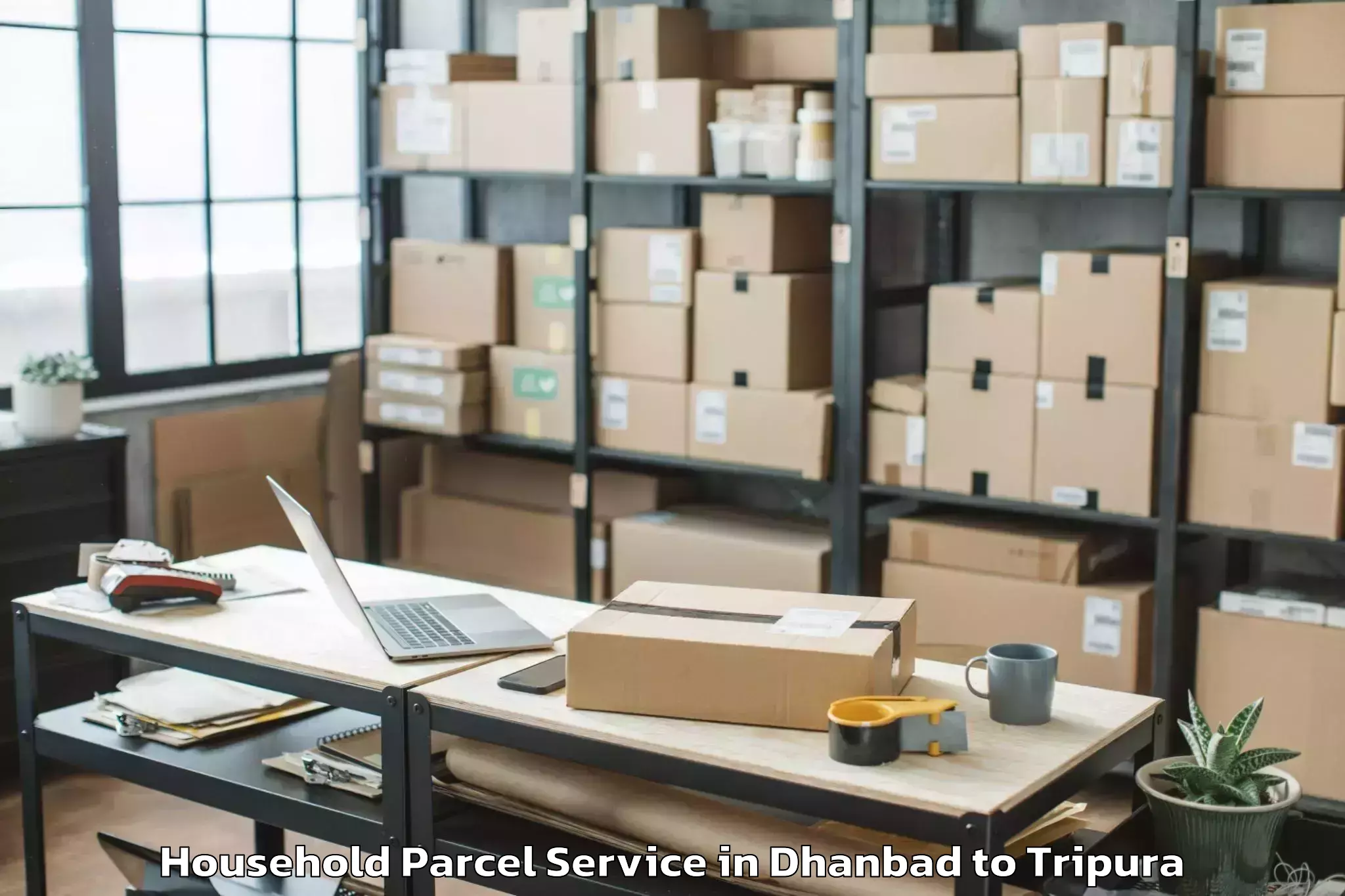 Hassle-Free Dhanbad to Kathalia Household Parcel